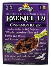 Food For Life Ezekiel 4:9 Sprouted Crunchy Cereal - Cinnamon Raisin 16 o... - £10.81 GBP