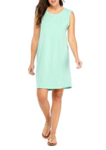 NEW EILEEN FISHER GREEN ORGANIC  COTTON  SHEATH DRESS SIZE XL $148 - £71.93 GBP