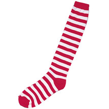 Forum Novelties Women&#39;s Novelty Red Striped Knee Socks, White/Red, One Size - £29.49 GBP