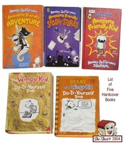 Lot of 5 DIary of a Wimpy Kid Rowley Jefferson&#39;s / Jeff Kinney Kid&#39;s Book - £17.54 GBP