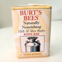 Burts Bees Naturally Nourishing Milk &amp; Shea Butter Body Bar, 4 oz, 99% Natural - £11.17 GBP