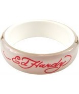 Ed Hardy White Love Kills Slowly  Bangle Bracelet - £18.04 GBP