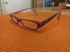 BULOVA “CHEMNITZ” Eyeglasses Frame Womens Petite 52-16-135 Black/Purple - £34.83 GBP