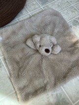 Mudpie Plush Tan Teddy Bear Lovey Security Blanket Stuffed 13 inch - $21.49