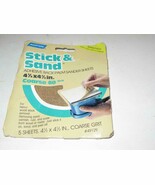 NORTON STICK &amp; SAND 4 1/2&quot; X 4 1/2&quot; COARSE 60 (3) SHEETS- NEW OLD STOCK ... - $90.72 MXN