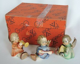 Goebel Angel Trio Joyous News West Germany 1967 Accordion Musician Nativity Box - £106.04 GBP