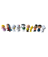Vintage 10 Piece Peanuts Mini Character Collectibles Lot, Snoopy, Charli... - $24.74