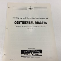 Vintage 1970s Continental Belton Diggers Instructions Setup Serial C &amp; D  - £15.44 GBP