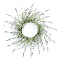 Lavender Floral Twig Wreath 28&quot;D - $75.11