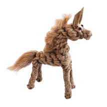 Horse Animal Figurine Flexible Handmade 170mm - 6.7&quot; Made from Rope 00716 - £24.67 GBP