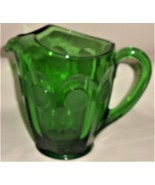 Fostoria COIN GLASS PATTERN Emerald Green 32 oz Pitcher MADEIN USA - $178.19