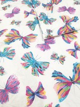 Pottery Barn Kids Etta Vee Butterfly Full Queen Comforter watercolor col... - £158.70 GBP