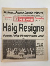 Philadelphia Daily News Tabloid June 26 1982 Alexander M. Haig Jr. Resigns - £18.63 GBP