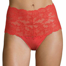 Ambrielle Lace Thong Panties Size Small (5) Limited Edition Flame Scarlet - £8.55 GBP