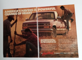 1988 Chevy GM Heartbeat of America Trucks Vtg Magazine Cut Print Ad (2 P... - £6.18 GBP