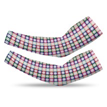 Mondxflaur Checkered Cooling Arm Sleeves Cover UV Sun Protection Men Women - $285.35 MXN