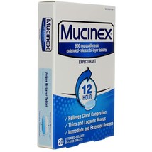 Mucinex 12-Hour Chest Congestion Expectorant Tablets - 20 Count, Exp 2026+ - $12.86