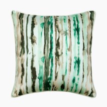 Decorative 16 x 16 inch Shaded Green Satin Pillow Covers, Verandah - £21.95 GBP+