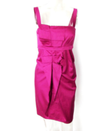 NEW! Rare Luxe LIU JO Purple Magenta Fuchsia Pencil Corset Dress Frills ... - $110.68 CAD