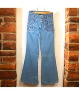 N&#39;est-Ce Pas? 1970s High-Waisted Flared Jeans Detail Pockets Women&#39;s 11/... - $158.94