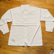 Koman Extra Quality Warranted Mens White Button Up Long Sleeve Shirt Sz XL - £14.09 GBP