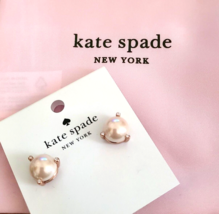 kate spade New York Rise and Shine Cream Pearl/Rhinestone Earrings NWT &amp; Bag - $24.99