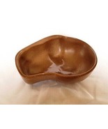 Frankoma Pottery Oval Vegetable Serving Dish Bowl Lazy Bones Brown Satin 4N - $753.01 MXN