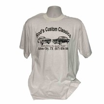 Vintage Hot Rod Shop Mens XL T Shirt Rods Custom Classics Haltom City Texas - £28.45 GBP