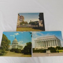Lot of 3 Mirro-Krome Postcards Circa 1950s Washington DC Pennsylvania Lincoln - £7.64 GBP