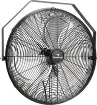 Industrial Wall Fan 3 Speed 6 FT Cord 20 Inch High Velocity Black NEW - $142.05