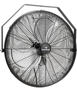 Industrial Wall Fan 3 Speed 6 FT Cord 20 Inch High Velocity Black NEW - £111.70 GBP
