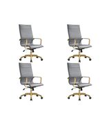LeisureMod Harris High-Back Task Office Chair - Modern Leather Upholster... - $17,783.59 MXN