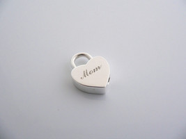 Tiffany &amp; Co Silver MOM Heart Padlock Charm Pendant 4 Necklace Bracelet ... - £317.41 GBP