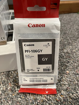 Genuine Canon PFI-106GY Gray Ink Tank Exp 3/24 - £21.98 GBP