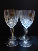 Set of 4 Cristal D&#39;Arques-Durand  Crystal Water Goblets Constance Platin... - £19.01 GBP