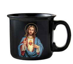 Sacred Heart of Jesus  13 oz. Cup/Mug with prayer, New #AB-283-R2 - $19.60 CAD