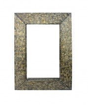 Bronze Rectangle Accent Metal Mirror - $709.28 CAD