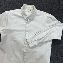 Western Rise Button Up Shirt Made In Portugal Long Sleeve Cream Mens Sz L - £31.95 GBP