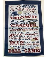 Baseball Garden Flag Take Me Out to the Ball Game Summer Decor Sports 12"x18" - $8.90