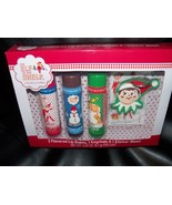 The Elf on The Shelf 5pc Jumbo Lip Balm+Keychain+Stickers Holiday Set NEW - £12.05 GBP