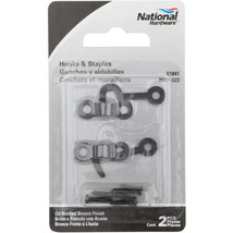 National Hardware N211-023 V1841 Hooks &amp; Staples 2-ct, Oil-Rubbed Bronze - $18.53 MXN