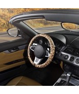 Cofit Leopard Print Steering Wheel Cover Hard  Size M 37cm-38cm (14.5 To... - $11.48 CAD