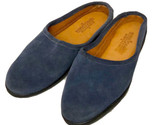 Minnetonka Bleu Foncé Daim Sabots Chaussures à Enfiler Pantoufles Taille 8 - $24.65