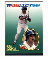 1989 Fleer Mike Scioscia    Los Angeles Dodgers #9 Baseball card   VSMP1IMB - $1.03