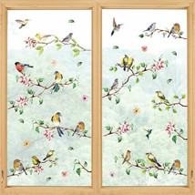 60 PCS Spring Summer Window Cling Sticker Birds Branch for Home Party Supplies S - £16.79 GBP