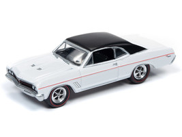 1967 Buick GS 400 White with &quot;Buick&quot; City Billboard &quot;Johnny Lightning 50th Anniv - $39.29