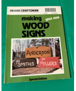 Sears craftsman making your own wood signs special edition how to book - $19.75