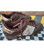 Baby Phat Women&#39;s Leather shoes Sparkling Rhinestones 8 Excellent Brown ... - $329.54 MXN