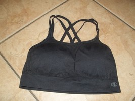 sports bra champion brand size medium nwot black padded - £24.56 GBP