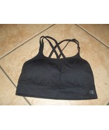 sports bra champion brand size medium nwot black padded - $31.00